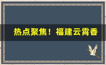 热点聚焦！福建云霄香烟寻找代理“富埒天子”