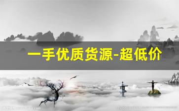 一手优质货源-超低价格一手货源
