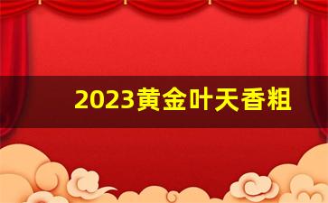 2023黄金叶天香粗支-黄金叶天香40元细支