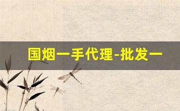 国烟一手代理-批发一手烟要多少钱