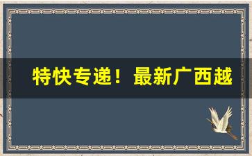 特快专递！最新广西越南代工香烟一手货源“笨口拙舌”