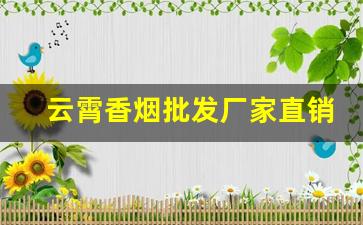 云霄香烟批发厂家直销2023款-云霄烟厂家直供大包装