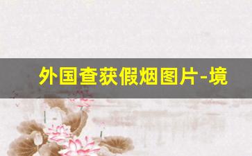 外国查获假烟图片-境外假烟售卖原因