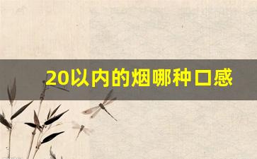 20以内的烟哪种口感好福建-20以内的烟哪种口感好大众烟