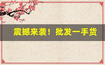震撼来袭！批发一手货源汕头“二人同心”