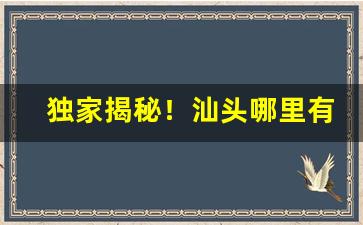 独家揭秘！汕头哪里有真烟买“废书长叹”