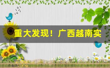 重大发现！广西越南实力一手香烟厂家“高姓大名”