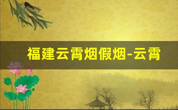 福建云霄烟假烟-云霄假烟有多出名
