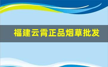 福建云霄正品烟草批发官网厂家直销-云霄实惠烟草折扣
