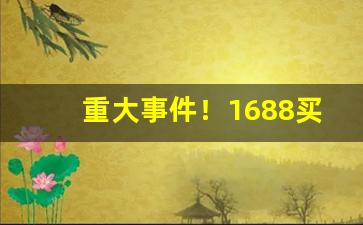重大事件！1688买香烟靠谱吗“阐扬光大”