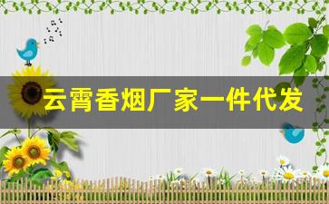 云霄香烟厂家一件代发-云霄烟厂家直发
