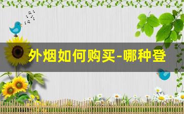 外烟如何购买-哪种登喜路最好抽