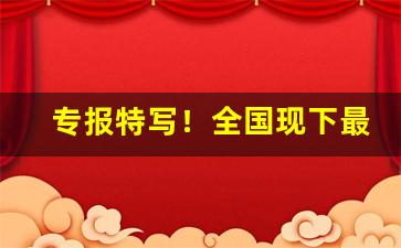 专报特写！全国现下最大的经销商“打小算”