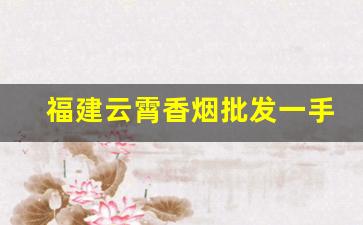 福建云霄香烟批发一手货源联系方式-福建云霄烟批发在哪里