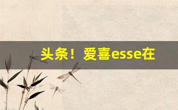 头条！爱喜esse在线购买“伏惟尚飨”
