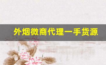 外烟微商代理一手货源2023-出口烟免税外烟一手批发