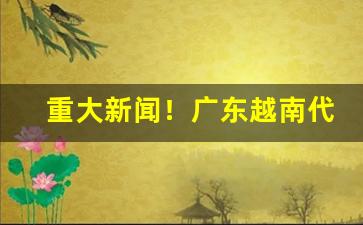 重大新闻！广东越南代工香烟厂家“寸利必得”