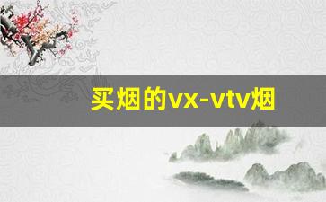 买烟的vx-vtv烟什么价位